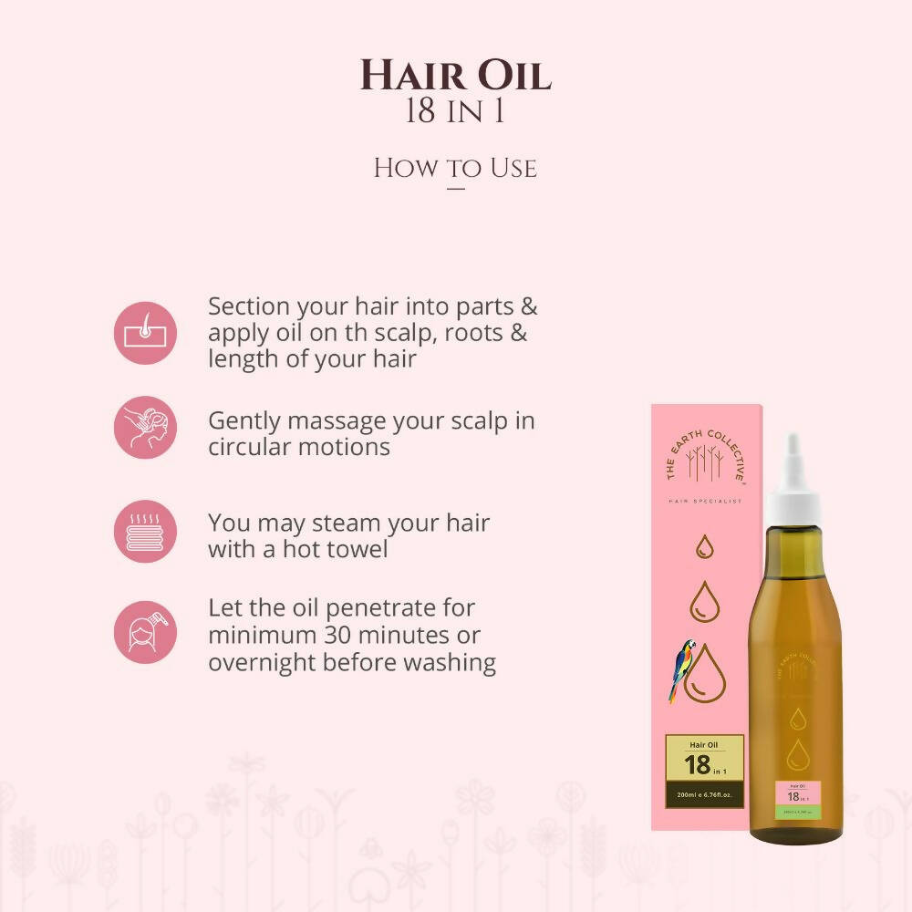 The Earth Collective 18 In 1 Hair Oil - Distacart
