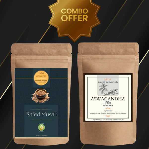 Satvi Wellness Ashwagandha Plus and Safed Musli Combo - Distacart