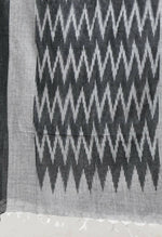 Thumbnail for Mominos Fashion Moeza Women's Handloom Cotton Ikkat Black Dupatta - Distacart