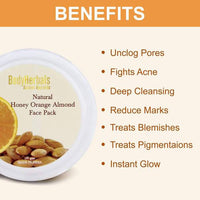 Thumbnail for Bodyherbals Skin Brightening Orange Honey & Almond Face Pack