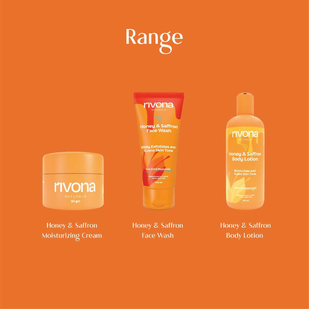 Rivona Naturals Honey & Saffron Lotion - Distacart