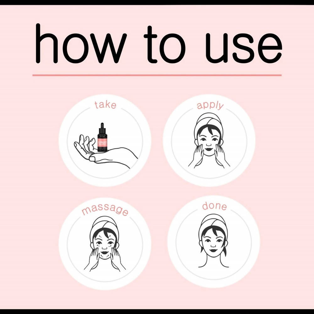 Bare Body Essentials Collagen Face Serum How to use