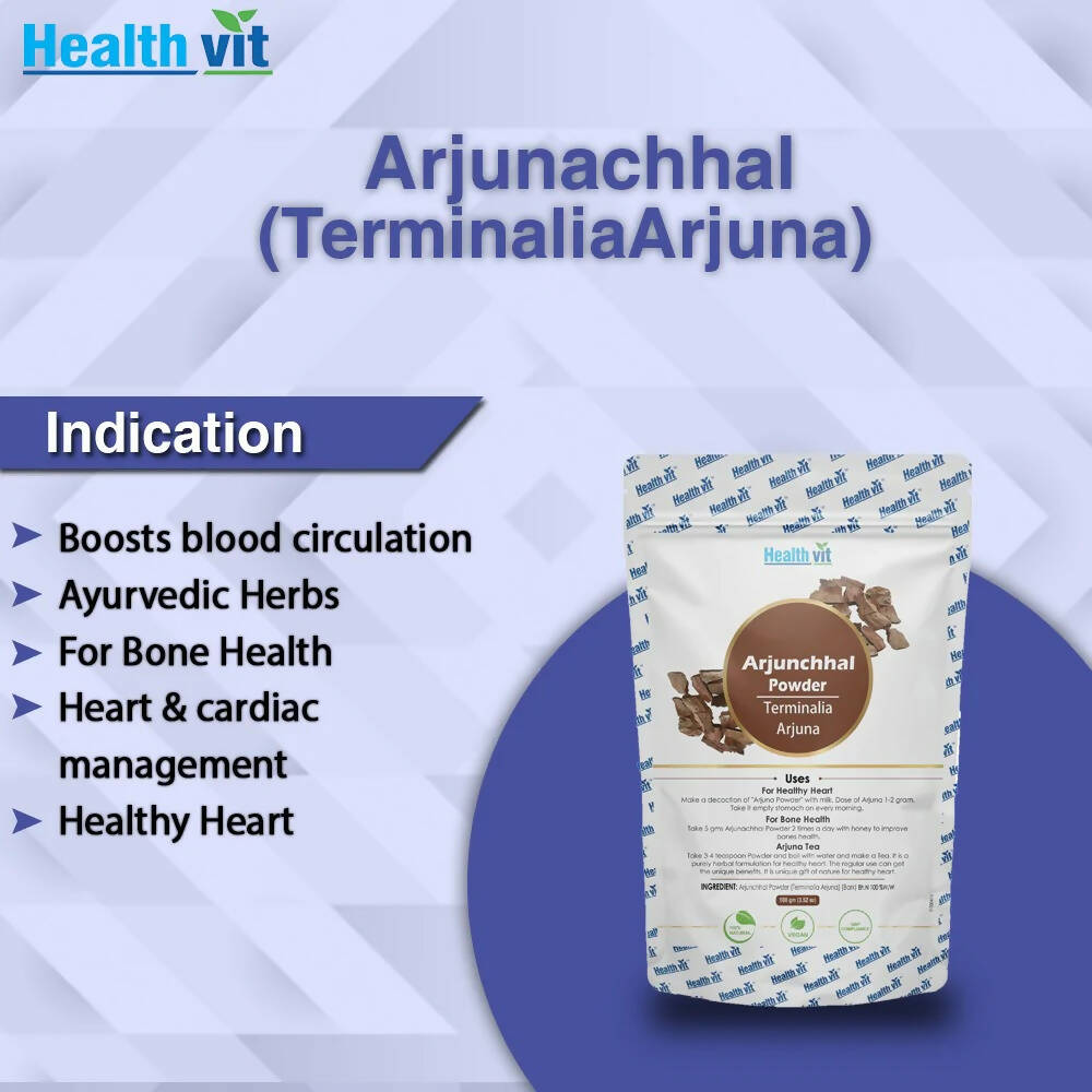 Healthvit Natural Arjunchhal Powder - Distacart