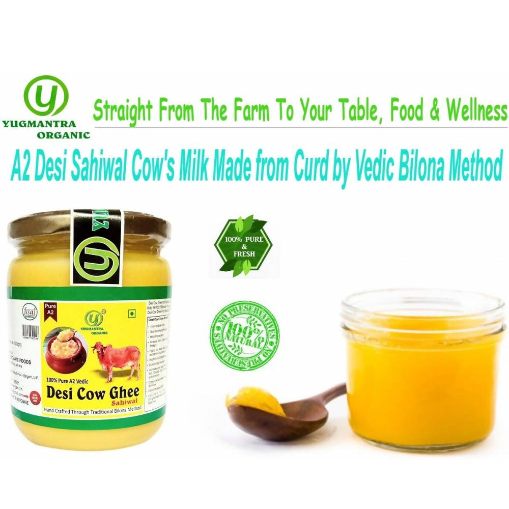 Yugmantra Organic Foods Pure A2 Natural Desi Cow Ghee