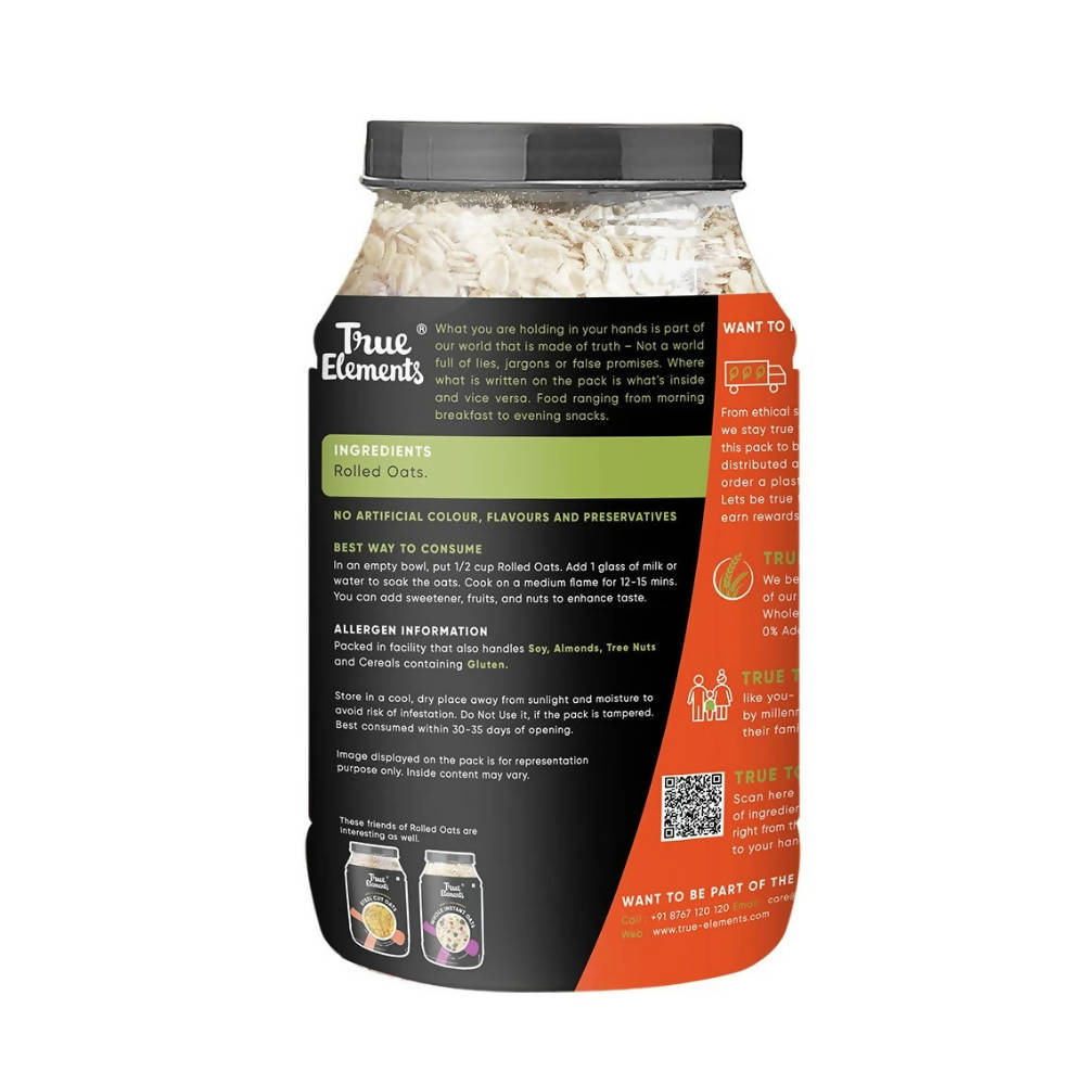 True Elements Rolled Oats Gluten Free