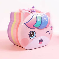 Thumbnail for Sardar Ji Ki Dukan Cute Cartoon Printed Metal Coin Bank, Money Bank For Kids, Coin Bank Box With Lock, Piggy Bank(Multi Print) - Distacart