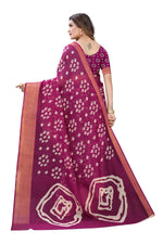 Thumbnail for Vamika Purple Linen Jari Border Saree (RADHIKA PURPLE) - Distacart