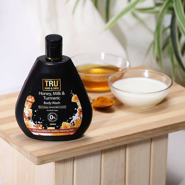 Tru Hair & Skin Honey, Milk & Turmeric Body Wash - Distacart