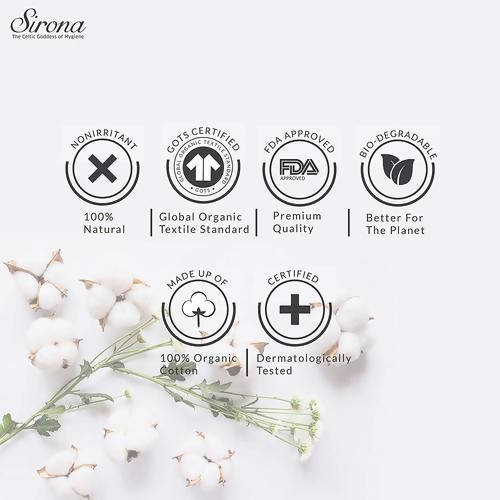 Sirona Heavy Flow Organic Cotton Tampons