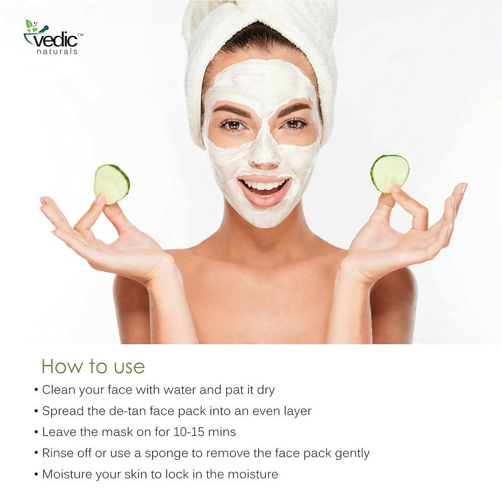 Vedic Naturals De Tan Clay Face Wash - Distacart