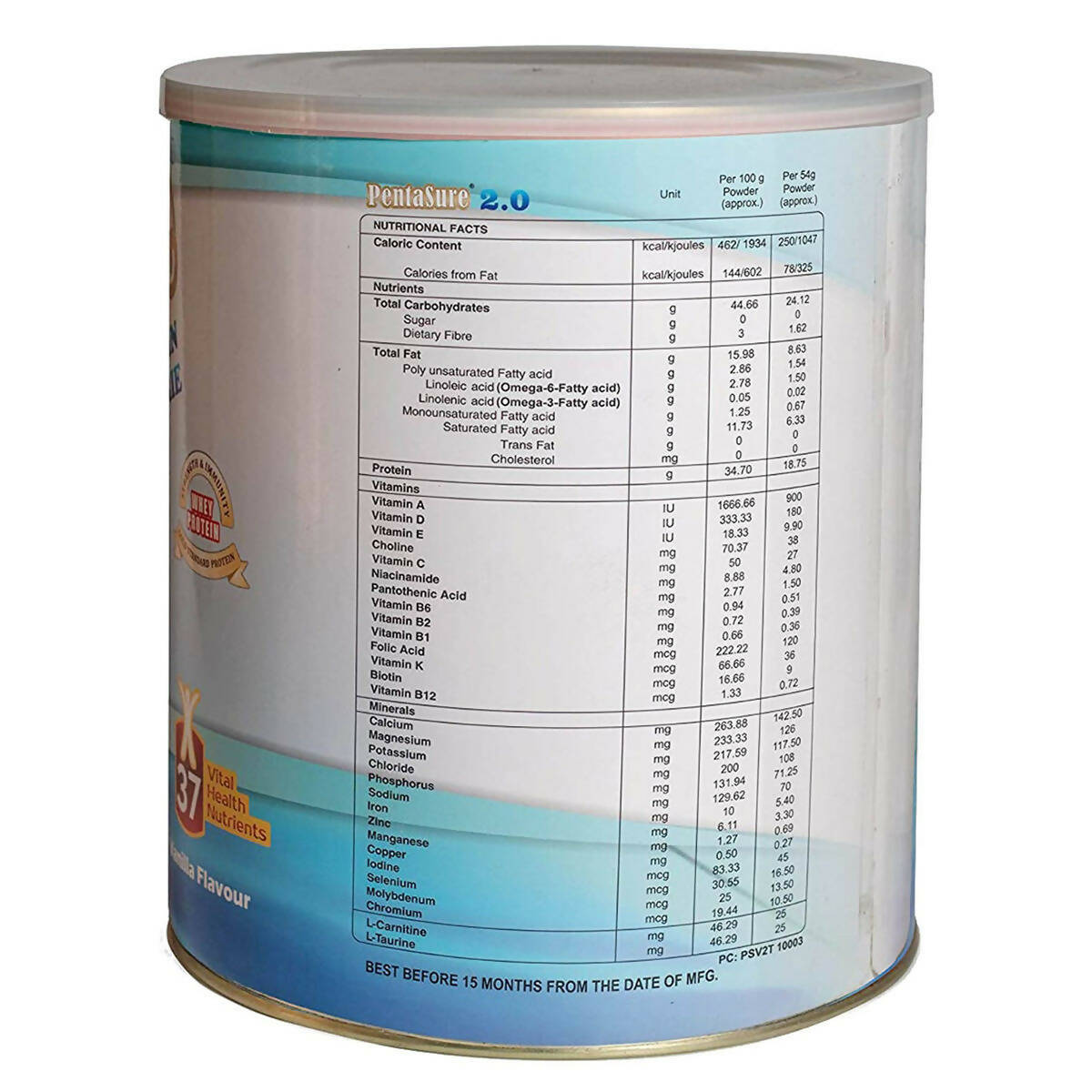 PentaSure 2.0 High Protein Powder - Vanilla Flavor - Distacart