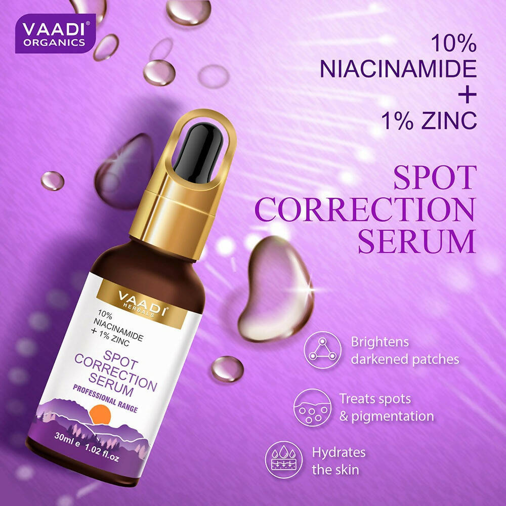 Vaadi Herbals Spot Correction Serum With 10 % Niacinamide & 1% Zinc - Distacart
