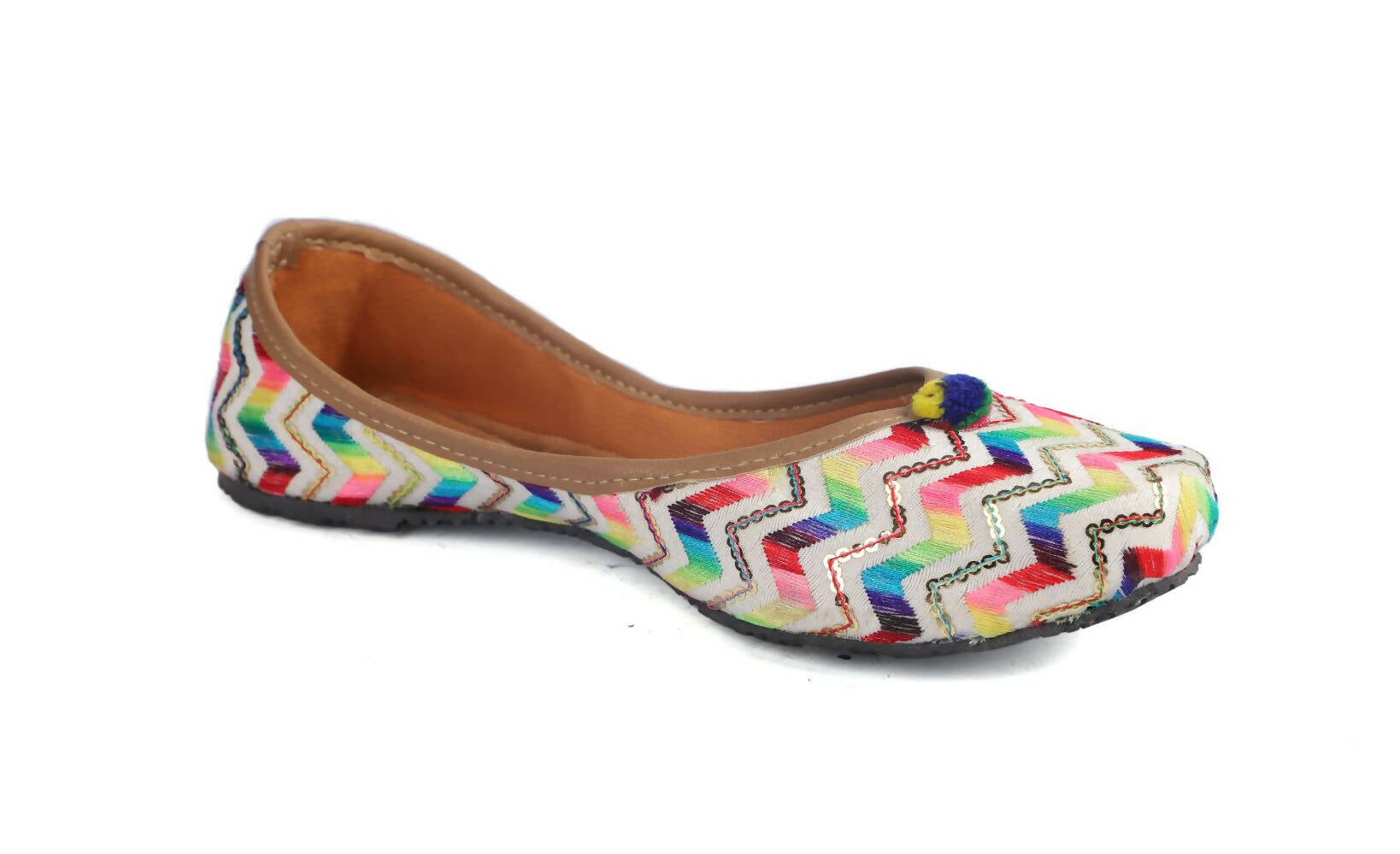 Tiny Bugs Girls Hand Crafted Ethnic Juttis - Multi - Distacart