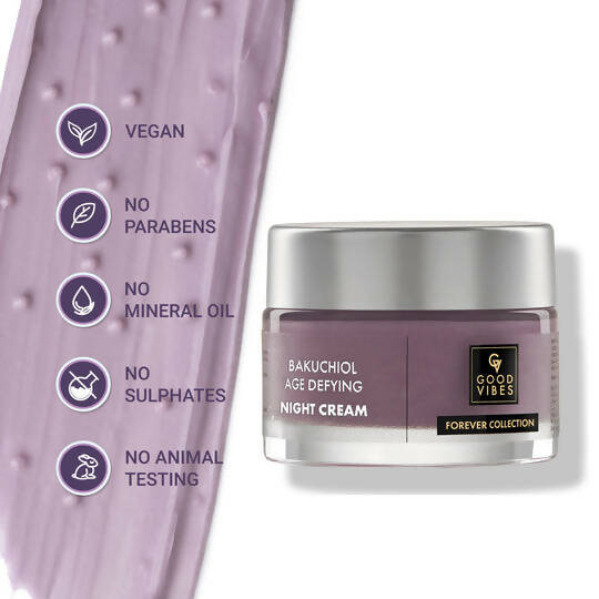 Good Vibes Bakuchiol Age Defying Night Cream - Distacart
