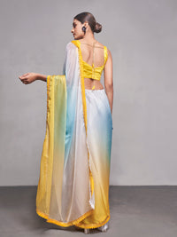 Thumbnail for NOZ2TOZ Women Party Wear Printed Saree with Designer Un Stitched Blouse - Mustard - Distacart