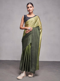 Thumbnail for NOZ2TOZ Women Party Wear Printed Saree with Designer Un Stitched Blouse - Green - Distacart