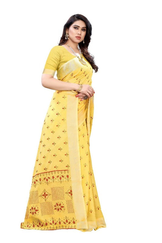 Chanderi Designer Saree (DIYA YELLOW)