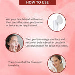 Thumbnail for Glamveda Kesar Chandan Ubtan Foaming Face Wash With Soft Silicone Brush