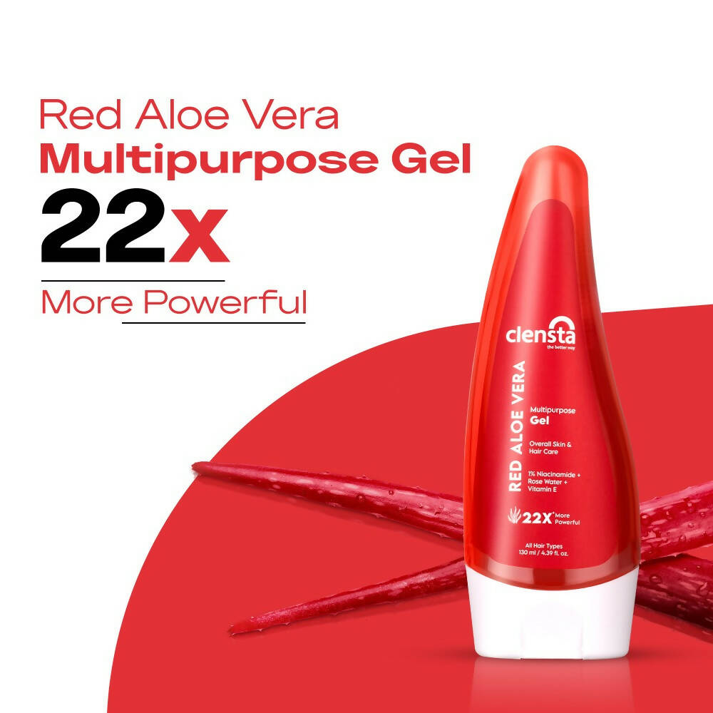 Clensta Red Aloe Vera Multipurpose Gel - Distacart