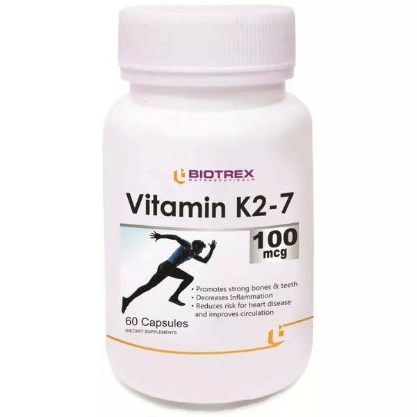 Biotrex Vitamin K2 As Mk-7 100Mcg Capsules - Distacart
