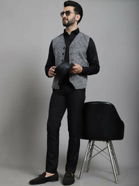 Thumbnail for Even Apparels Solid Waistcoat - Blue - Distacart