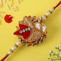 Thumbnail for Exclusive Zardosi Rakhi & Almonds Jar - Distacart