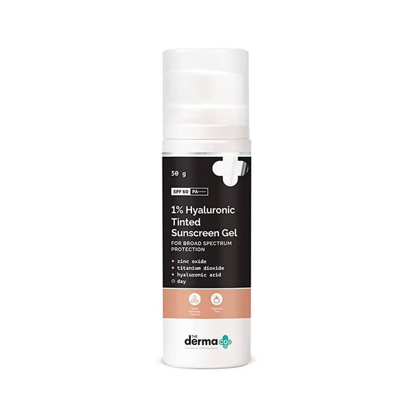 The Derma Co 1% Hyaluronic Tinted Sunscreen Gel - Distacart