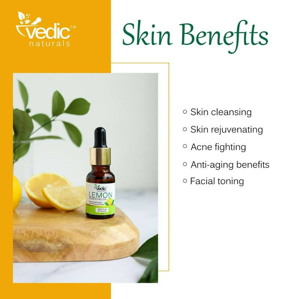 Vedic Naturals Lemon Essential Oil - Distacart