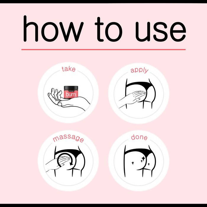 Bare Body Essentials Bum Cream How to use