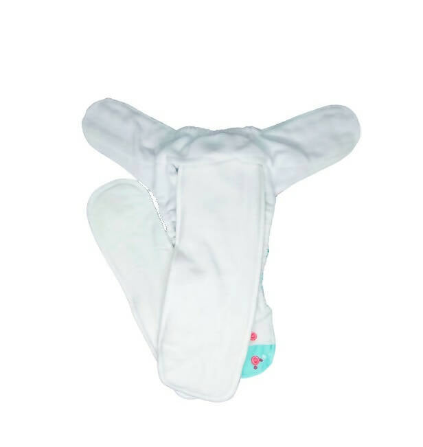 Kindermum Nano Aio Cloth Diaper With 2 Organic Cloth Insert- Seashore For Kids - Distacart