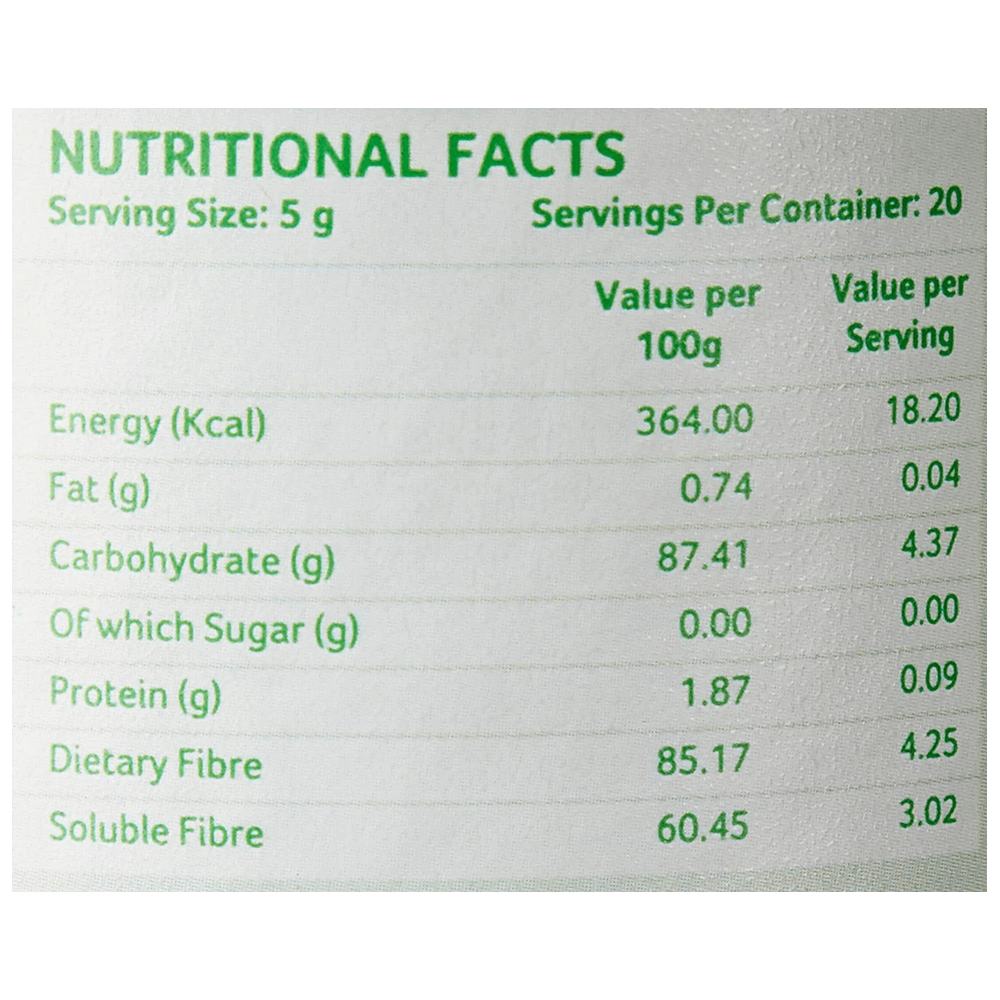 Organic India Psyllium Husk  Ingredients
