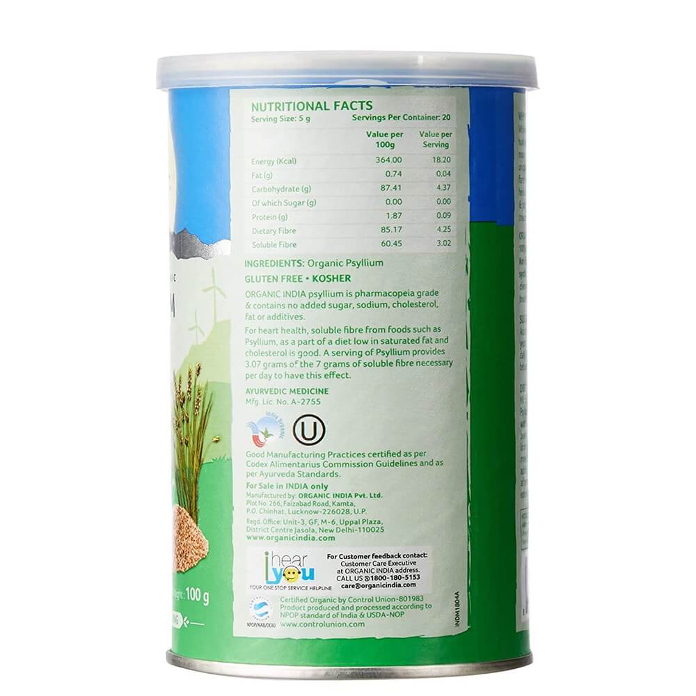 Organic India Psyllium Husk 100gm