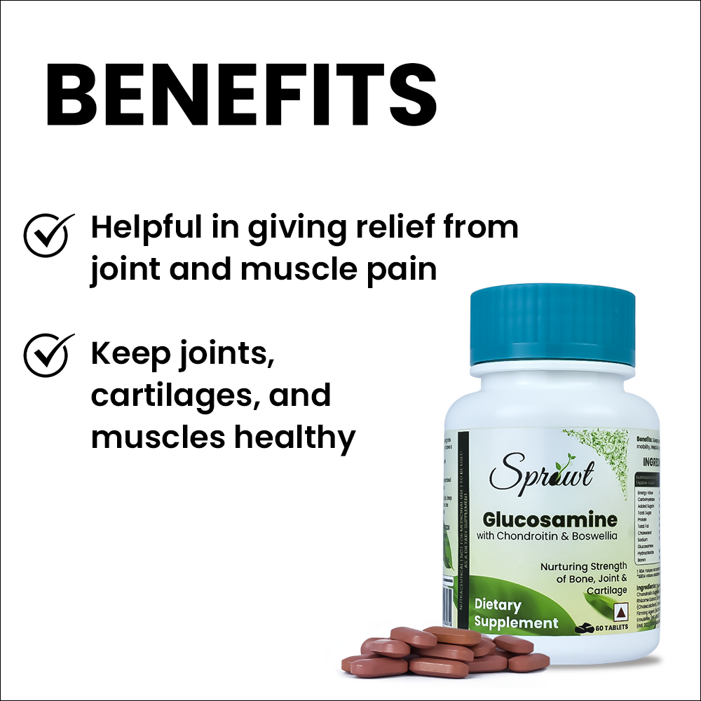 Sprowt Joint Support Glucosamine Tablets - Distacart