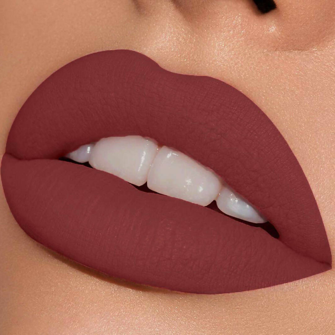 TAC - The Ayurveda Co. Liquid Matte Brown Bae Lipstick - Distacart