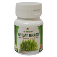 Thumbnail for Deep Ayurveda Wheat Grass 500mg Veg Capsules - Distacart