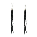 Thumbnail for Mominos Fashion Johar Kamal Handicraft Finish Beads Work Long Necklace For Women (Black /Golden) - Distacart