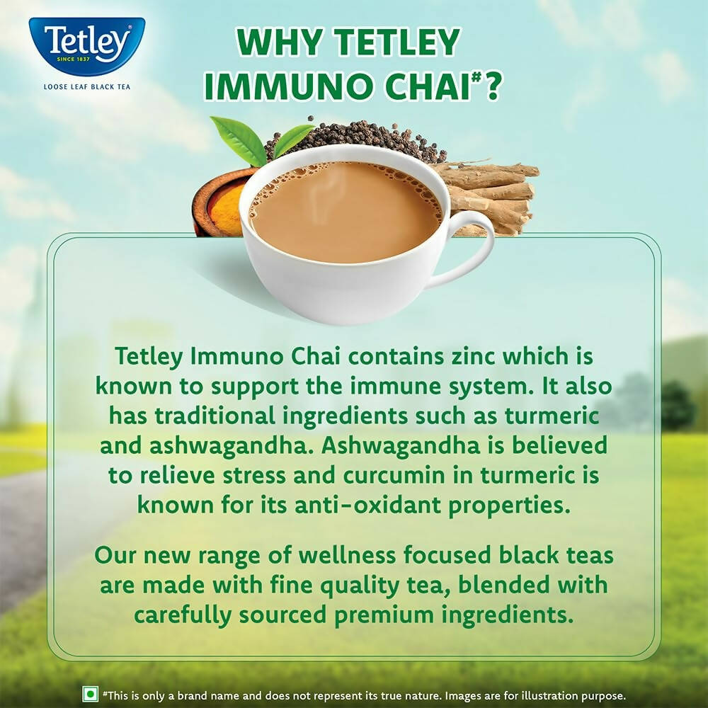 Tetley Immuno Chai Loose Leaf Flavoured Black Tea - Distacart