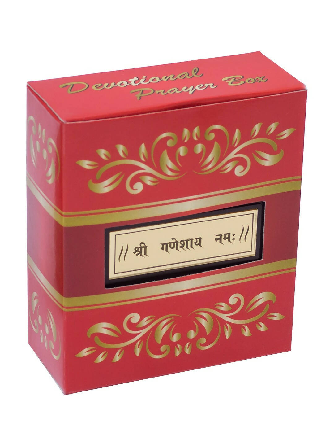 Golden Peacock 24-Ct Gold-Toned Gold Foil Ganesh Pooja Box - Distacart