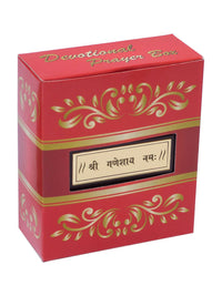 Thumbnail for Golden Peacock 24-Ct Gold-Toned Gold Foil Ganesh Pooja Box - Distacart