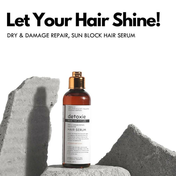 Detoxie Dry & Damage Repair Sun Block Hair Serum - Distacart