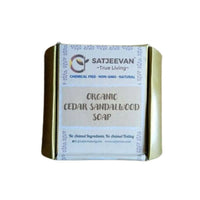 Thumbnail for Satjeevan Organic Cedar Sandalwood Soap - Distacart