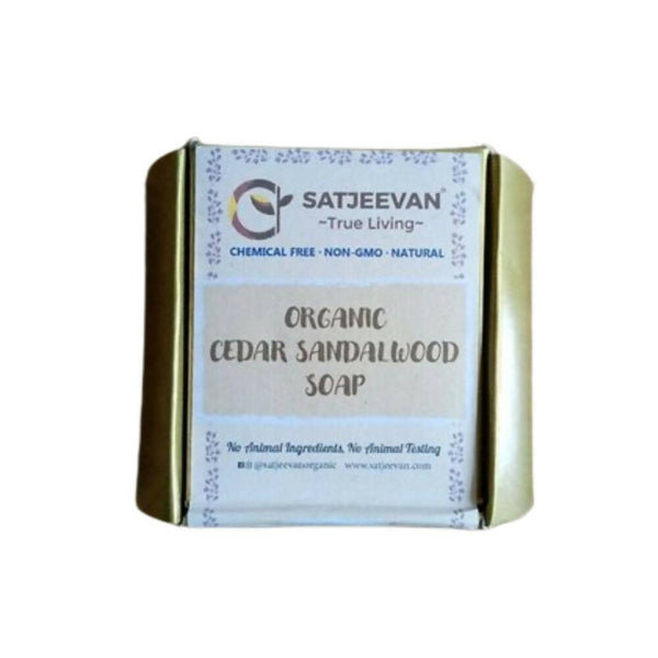 Satjeevan Organic Cedar Sandalwood Soap - Distacart