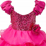 Thumbnail for Asmaani Baby Girl's Pink Color Satin Knee Length Frock (AS-dress_22084 ) - Distacart