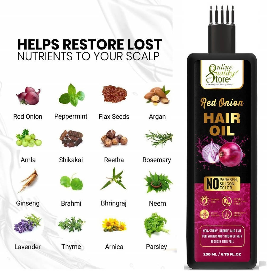 Online Quality Store Red Onion Hair Oil - Distacart