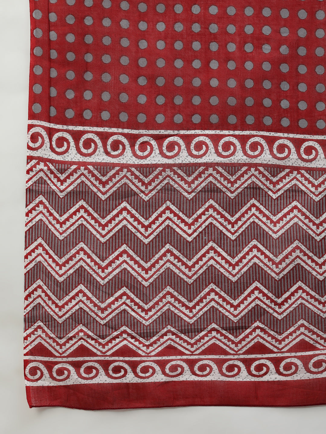 Janasya XL LOVE by Janasya Women's Plus Size Grey Cotton Kurta With Palazzo and Dupatta - Distacart