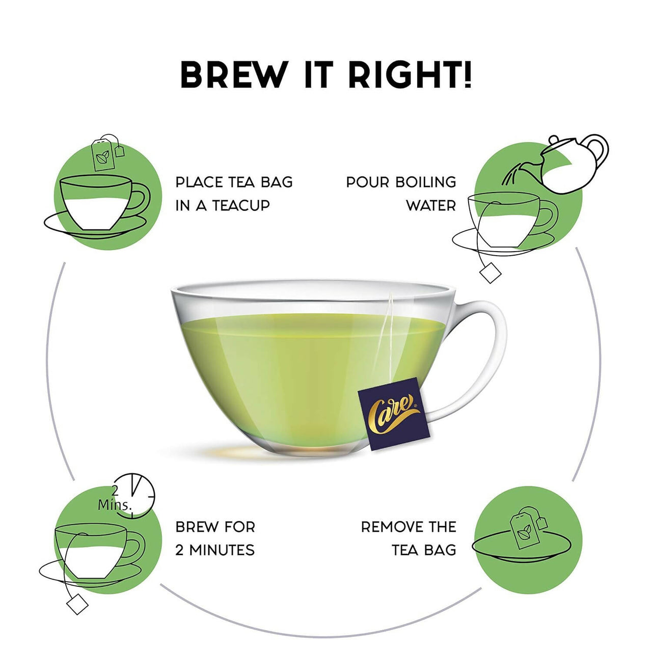 Care Moringa & Giloy Green Tea Bags with Lemongrass - Distacart