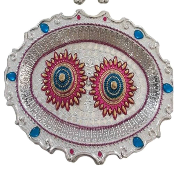 Kundan HandiKrafts Designer Haldi Kumkum Platters - Distacart