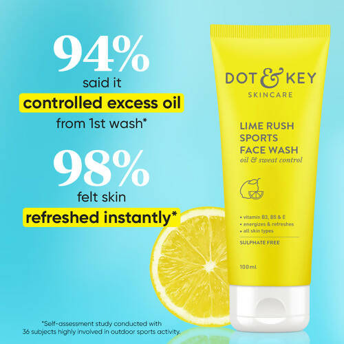 Dot & Key Lime Rush Sports Face Wash - Distacart