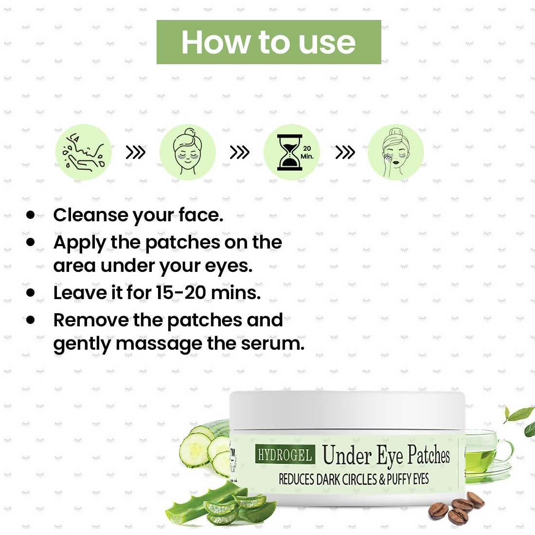 The Natural Wash Hydrogel Under Eye Patches - Distacart