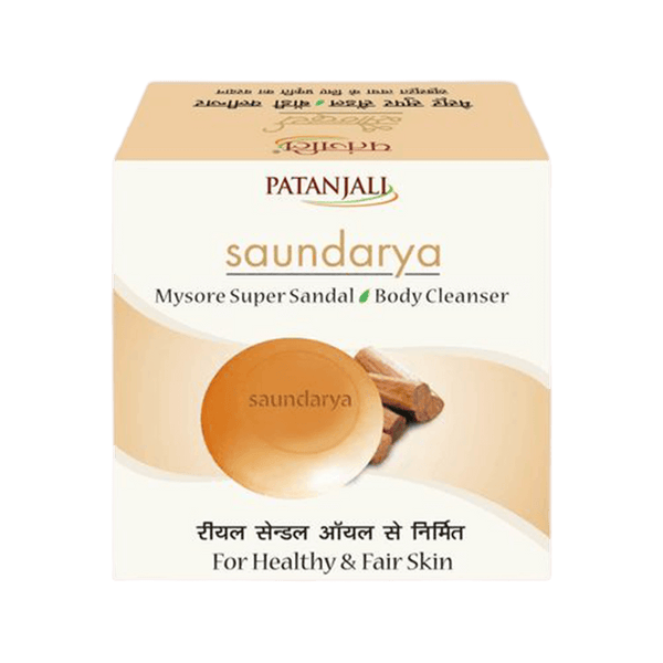 Patanjali Saundarya Mysore Super Sandal Body Cleanser (75 GM) - Distacart